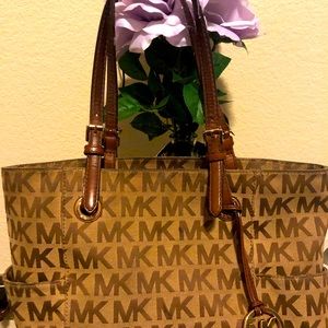 Michael Kors canvas Large Tote bag.